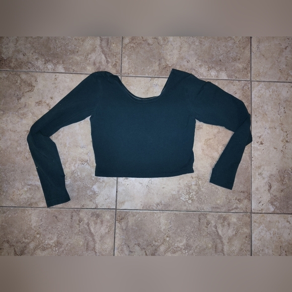 Dark Green Or Ocean Green Beautiful ong Sleeve Top - Picture 4 of 4